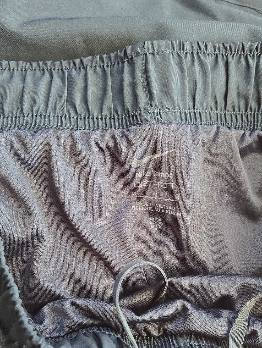 Nike Tempo DRI-FIT Women's Mid-Rise Lined Teal Athletic Running Shorts Size M